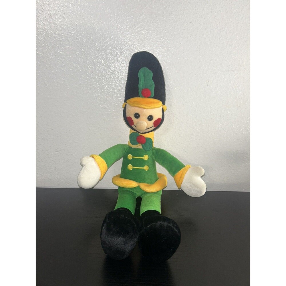 Windsor Collection 21” Toy Soldier Christmas Nutcracker Plush Musical Works Vtg
